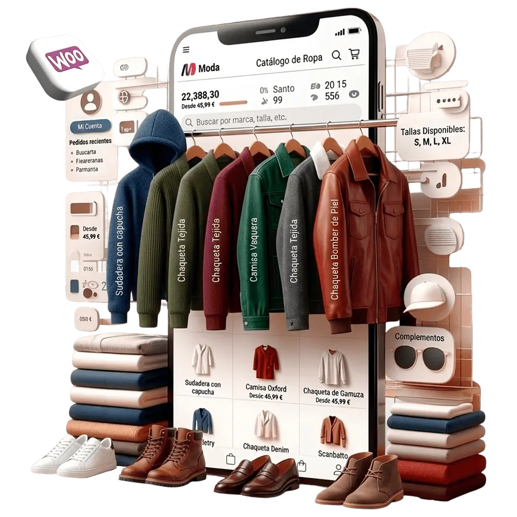 Desarrollo de tiendas online ecommerce con catalogo de productos.