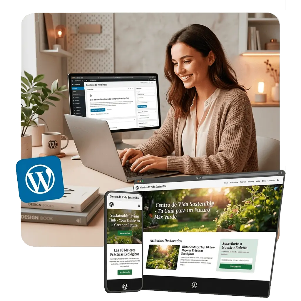 Desarrollo profesional de páginas web wordpress.