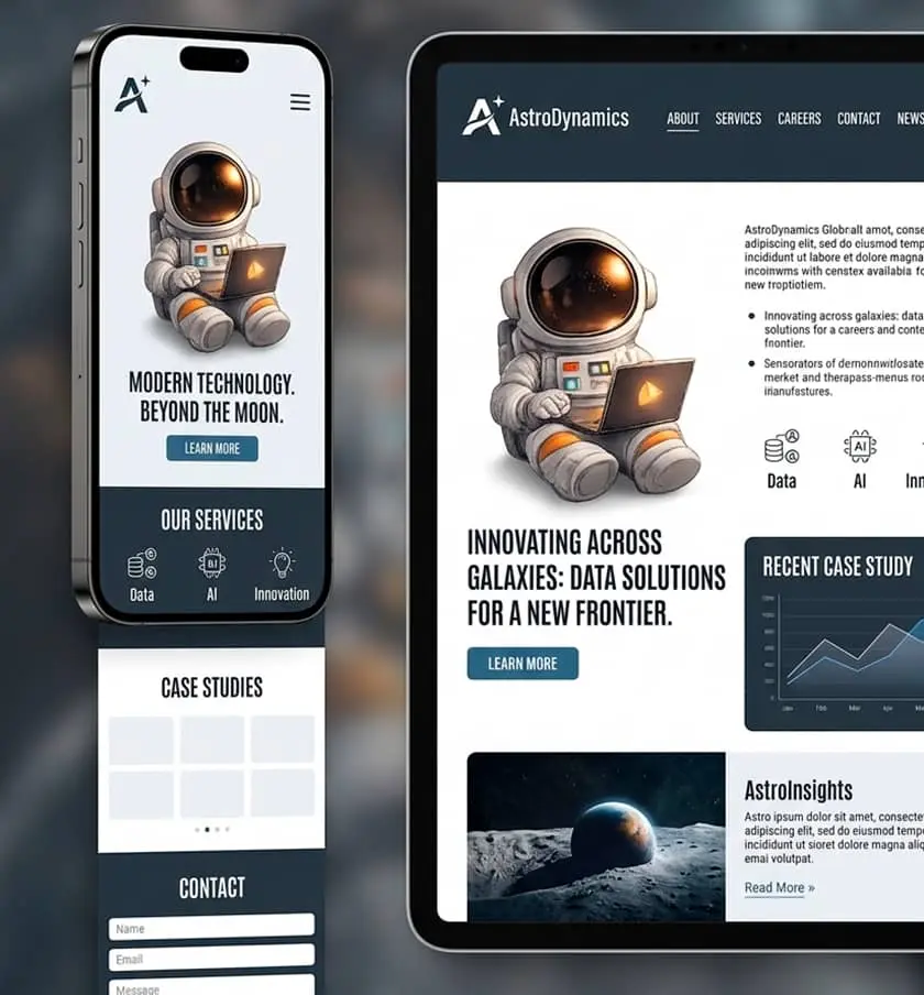 Diseño de páginas web responsive.